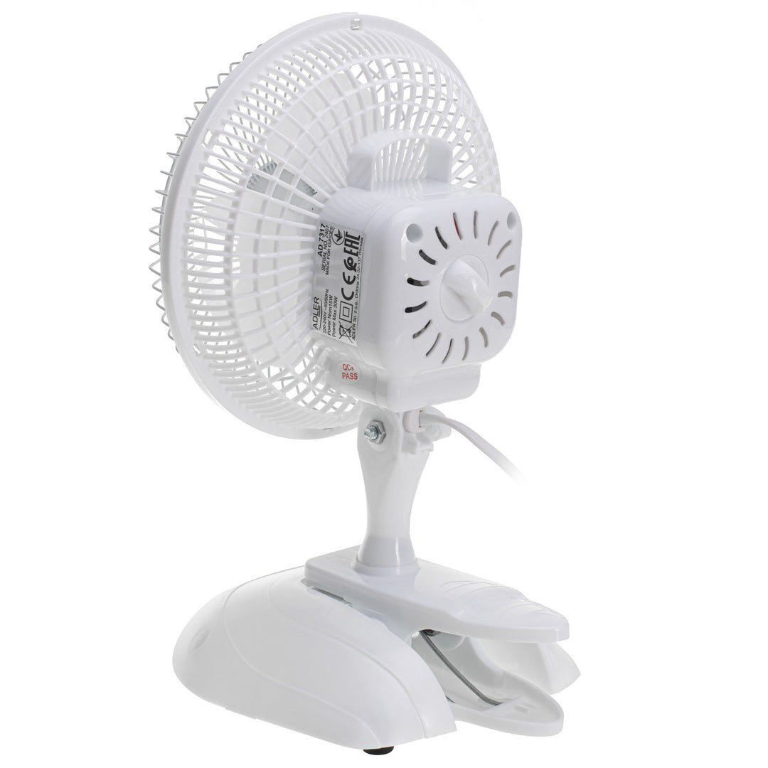 Adler AD7317 Ventilatore da tavolo con clip di montaggio 15 cm Innovativo