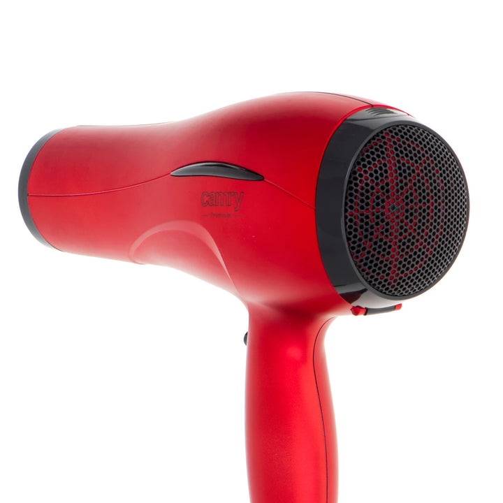 Asciugacapelli Camry, 2 livelli di intensità del colpo, 3 impostazioni di temperatura, 2400W, rosso, CR 2253