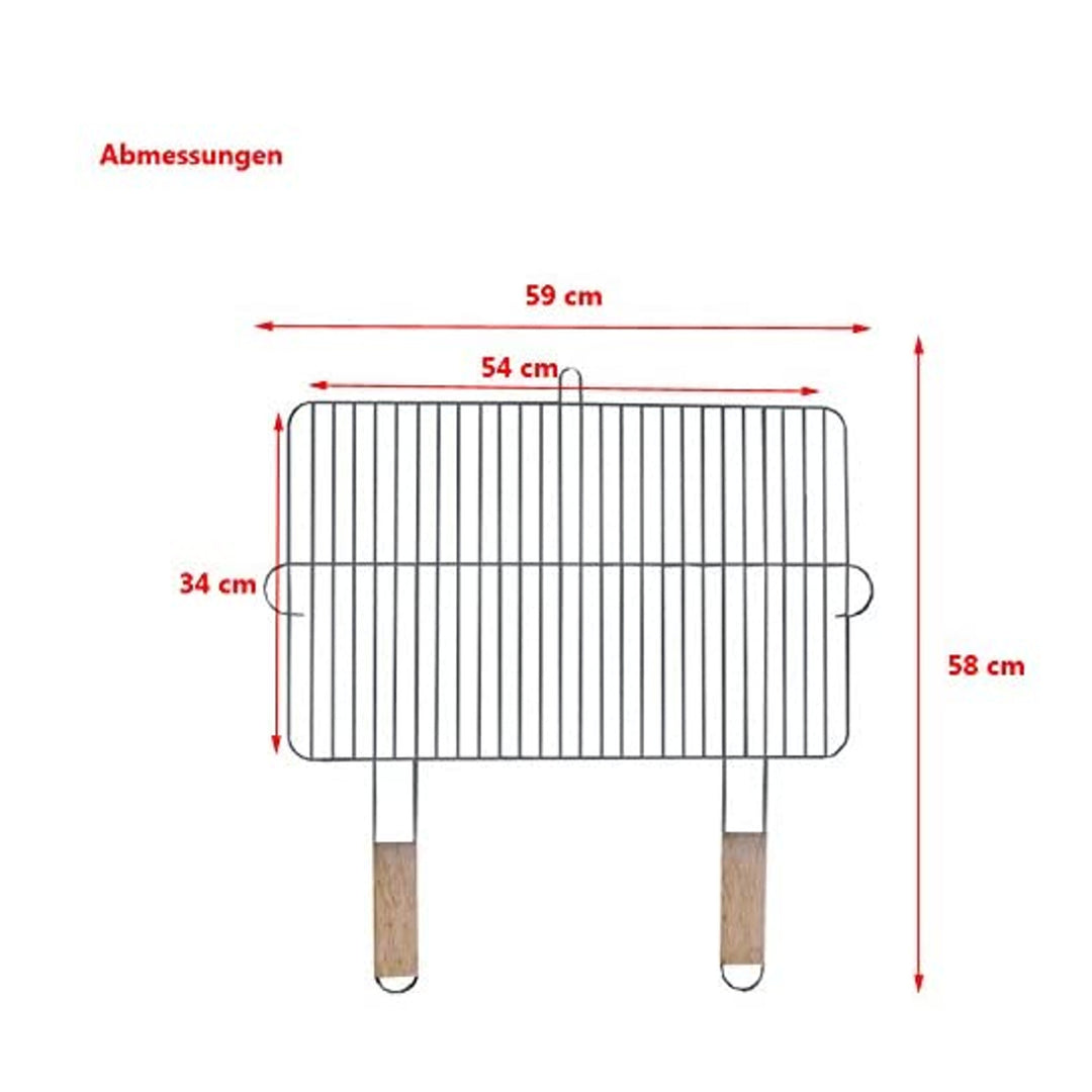 Griglia per griglia Master Grill & Party 54 x 34 cm in acciaio cromato MG255