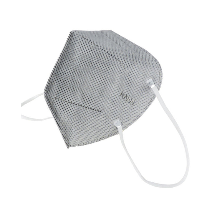 Maschera filtrante KN95 grigia con valvola - 5 strati di tessuto non tessuto in polipropilene