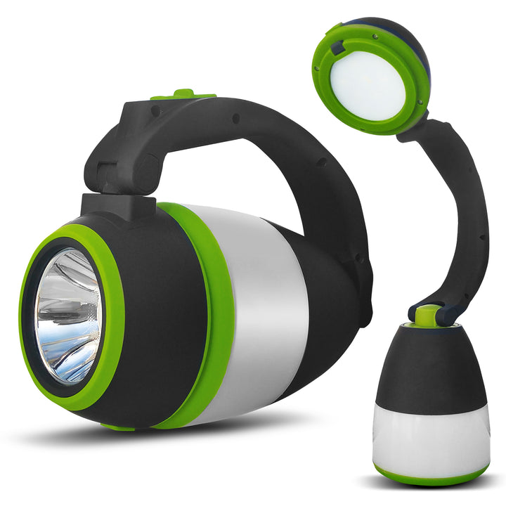 Maclean MCE298 Lampada da campeggio a LED 3 in Lampda da tavolo torcia pieghevole da esterno 3 modalità di illuminazione 1W 60-200LM bianco freddo 6000K IP20 (batteria integrata 1500mAh / funzione power bank)