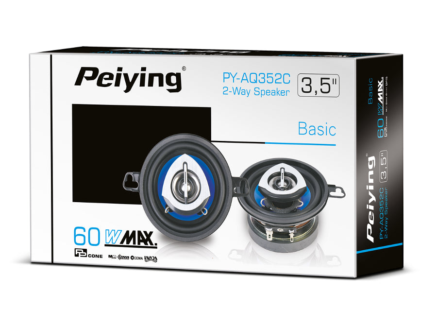 Altoparlanti per auto PY-AQ352C 3.5 "power 60W Peiying