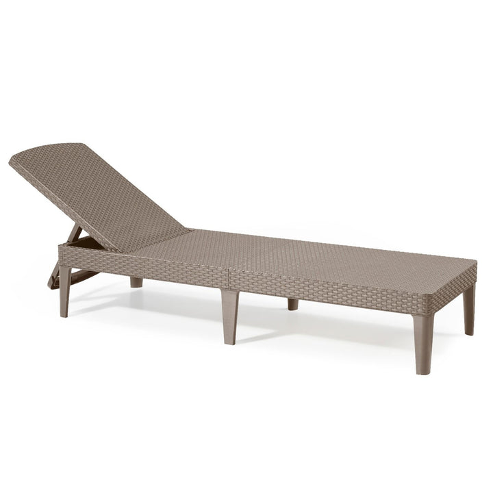 Sedia a sdraio da giardino regolabile Jaipur Sun Lounger cappuccino