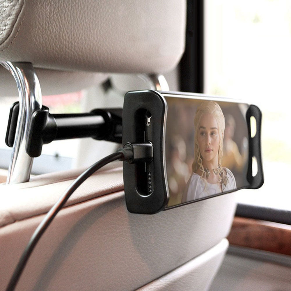 Maclean MC-894 Supporto da auto universale per smartphone e tablet Supporto da auto per poggiatesta rotante a 360 gradi