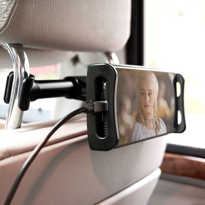 Maclean MC-894 Supporto da auto universale per smartphone e tablet Supporto da auto per poggiatesta rotante a 360 gradi