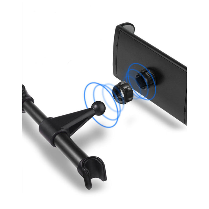 Maclean MC-894 Supporto da auto universale per smartphone e tablet Supporto da auto per poggiatesta rotante a 360 gradi