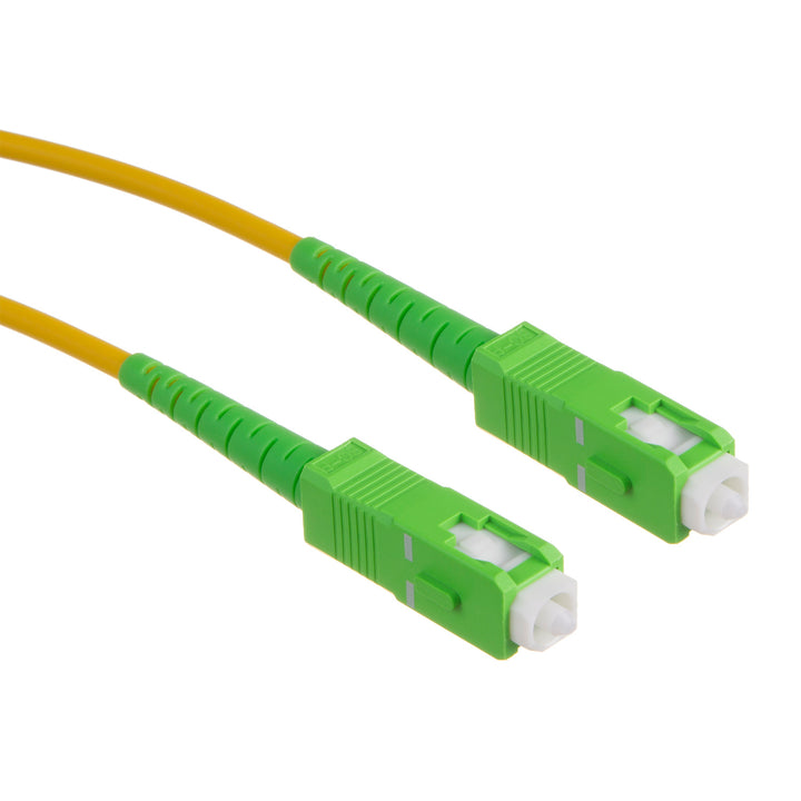 Cavo a fibra ottica da SC/APC a SC/APC cavo patch simplex singlemode cavo patch a fibra ottica giallo/verde (3m)
