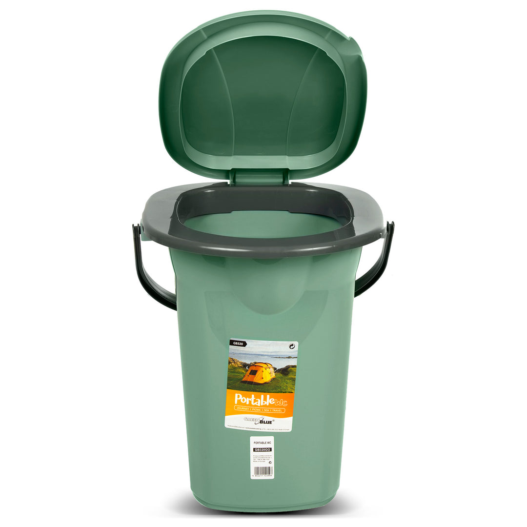 GreenBlue GB320GG WC verde-grigio Toilette turistica WC mobile GreenBlue 19L