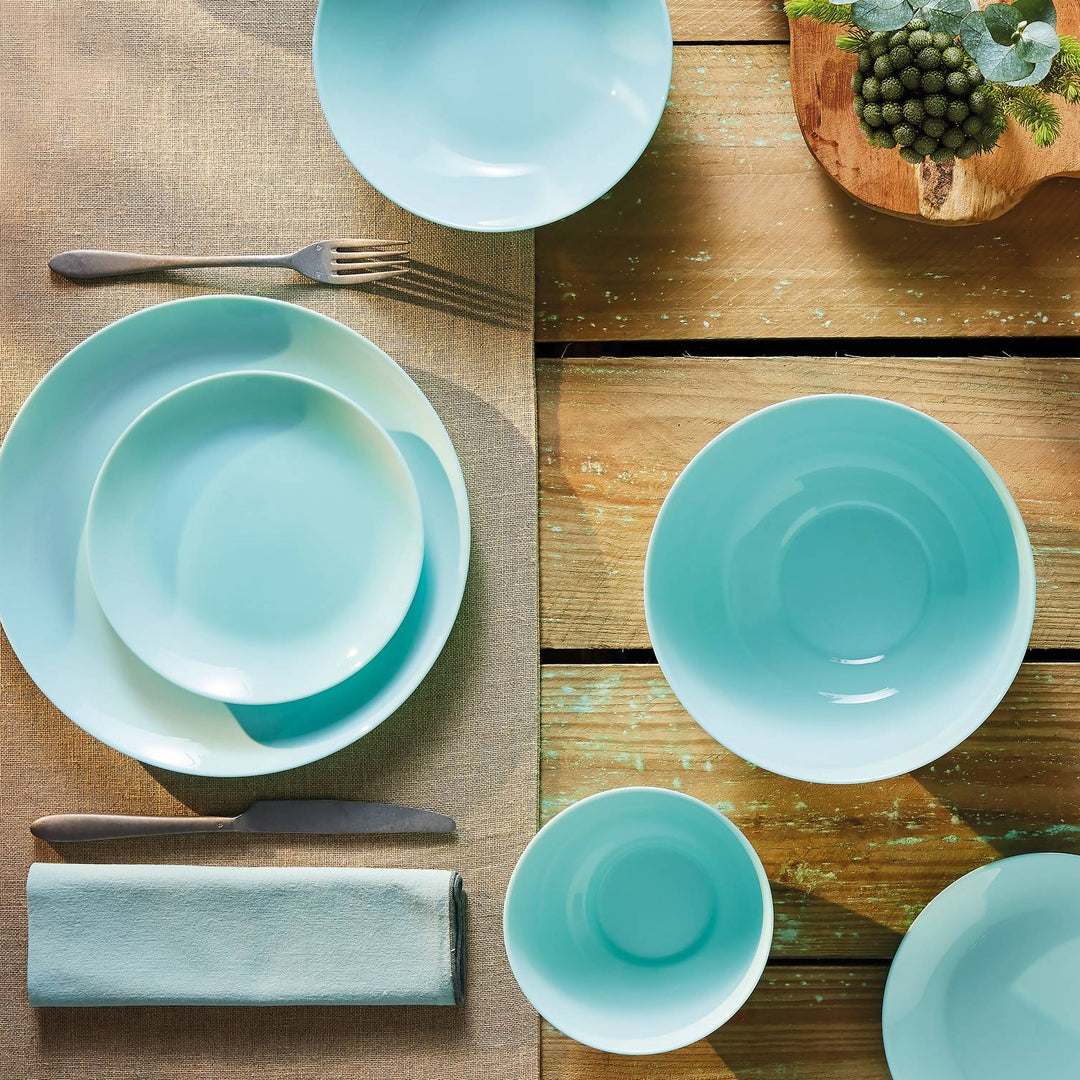 Servizio da tavola LUMINARC Diwali Light Turquoise 18 pezzi per 6 persone
