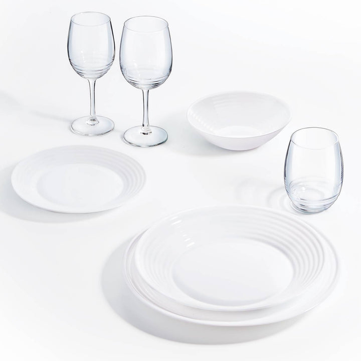 Servizio da tavola LUMINARC Harena bianco 18 pezzi per 6 persone