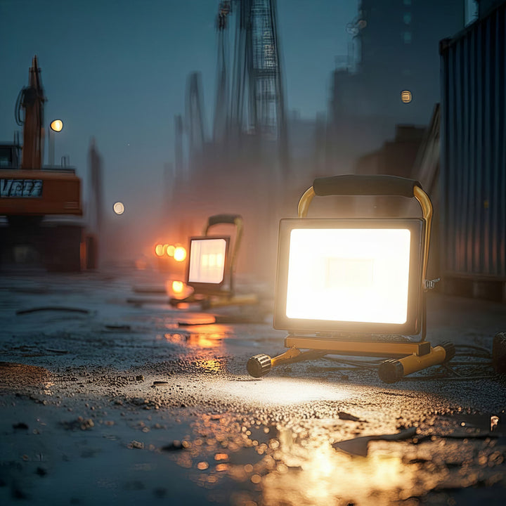 Supporto da pavimento per LED Treppiede proiettore Stand costruzione Spotlight ruotabile in acciaio (per MCE550 / MCE650)