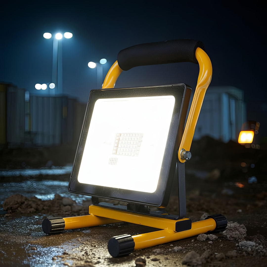 Supporto da pavimento per LED Treppiede proiettore Stand costruzione Spotlight ruotabile in acciaio (per MCE550 / MCE650)