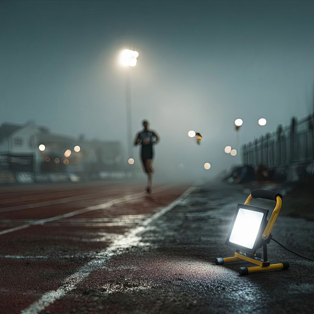 Supporto da pavimento per LED Treppiede proiettore Stand costruzione Spotlight ruotabile in acciaio (per MCE550 / MCE650)