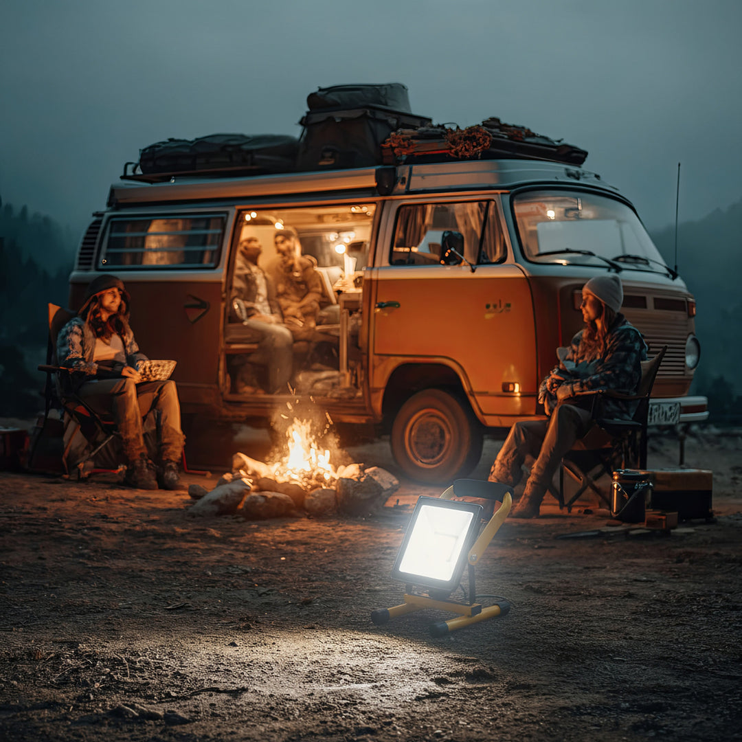 Supporto da pavimento per LED Treppiede proiettore Stand costruzione Spotlight ruotabile in acciaio (per MCE550 / MCE650)