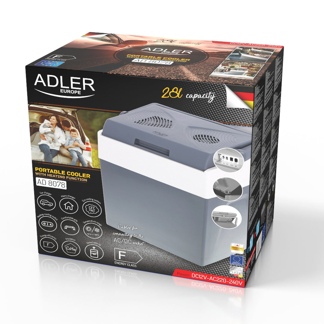 Frigorifero Adler AD 8078 28 l., funzione raffreddamento e riscaldamento