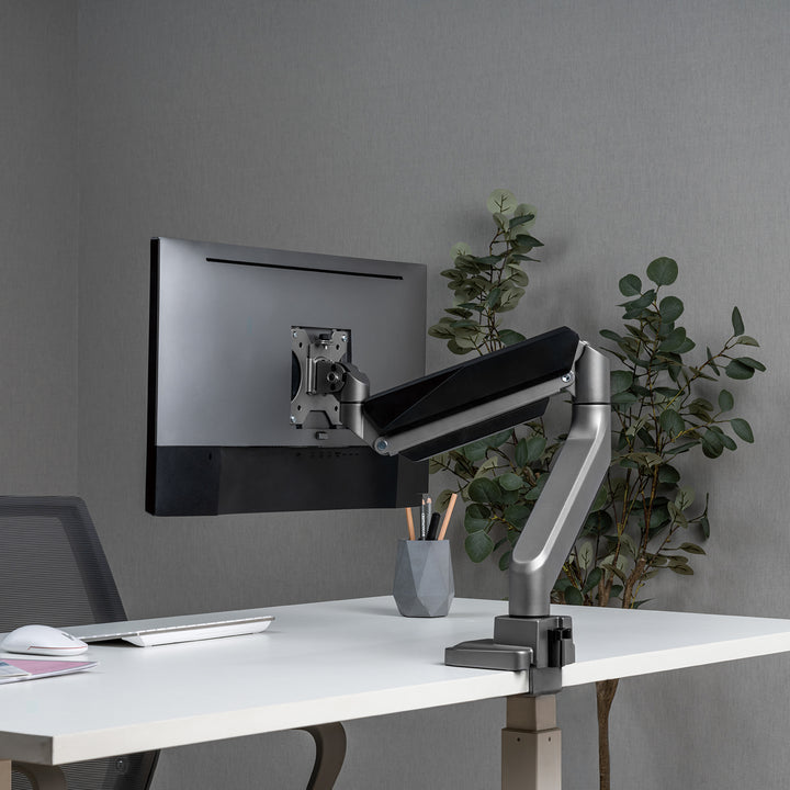 Supporto universale per monitor da tavolo Ergo Office, molla a gas 17"-35" 15kg, VESA 75x75 / 100x100, ER-445
