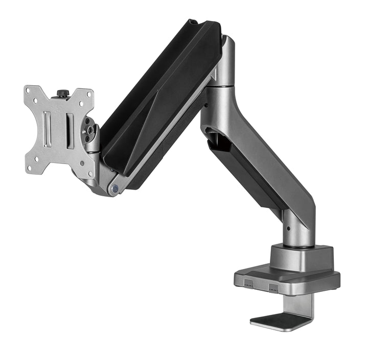 Supporto universale per monitor da tavolo Ergo Office, molla a gas 17"-35" 15kg, VESA 75x75 / 100x100, ER-445
