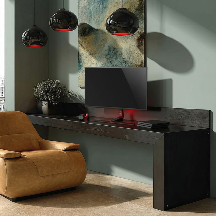 NanoRS RS167 Supporto Gaming  per monitor, Regolabile in altezza, RGB LED, 32-55", max VESA 400x400, max. 40kg, Free-standing