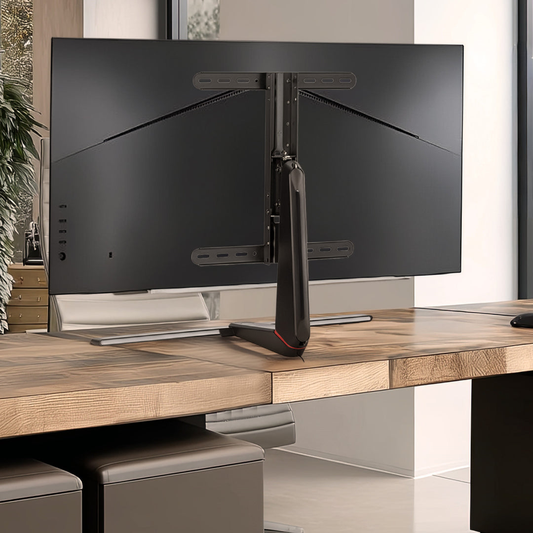 NanoRS RS167 Supporto Gaming  per monitor, Regolabile in altezza, RGB LED, 32-55", max VESA 400x400, max. 40kg, Free-standing