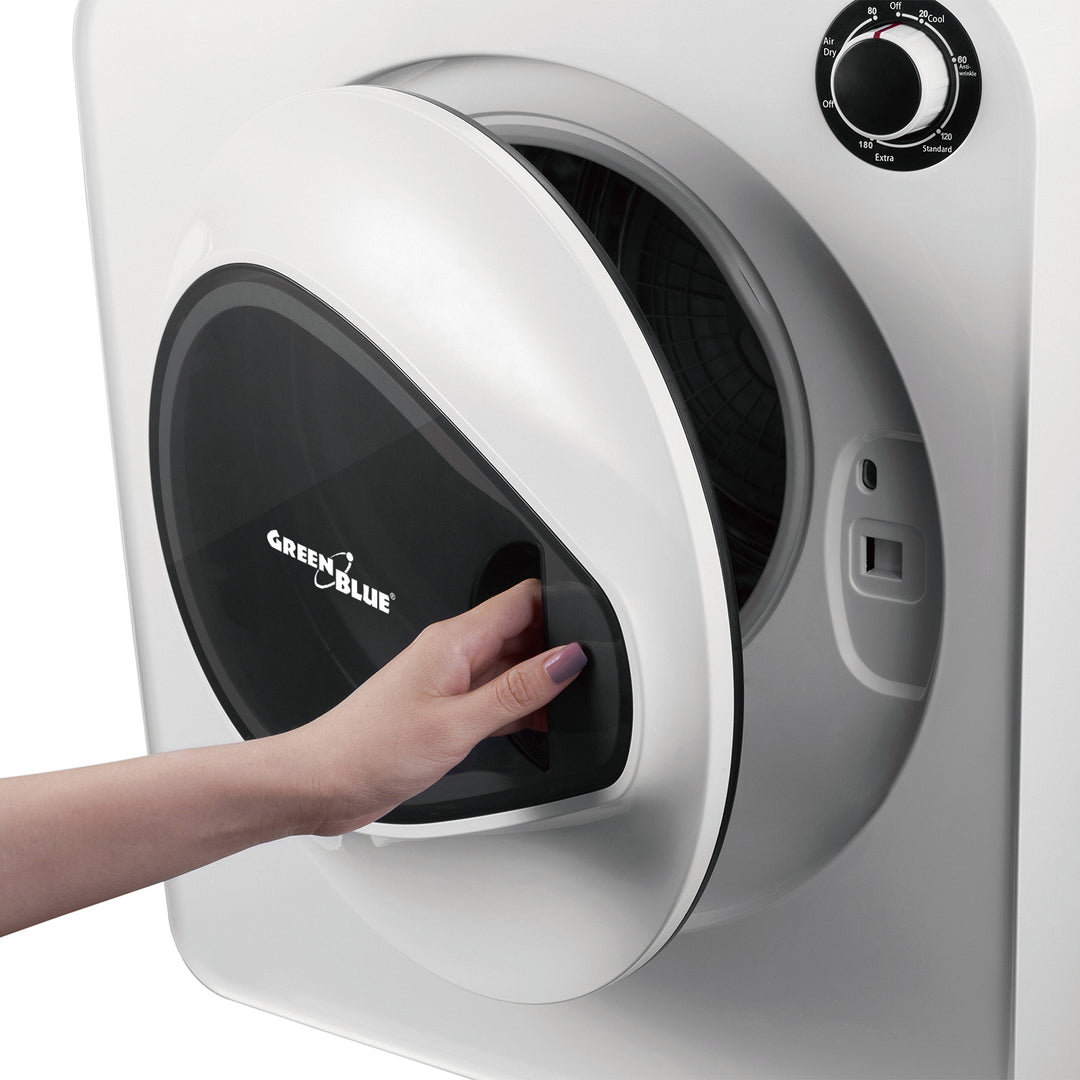 Green Blue GB405 Asciugatrice elettrica 830W / 3kg / Asciugatrice per vestiti a libera installazione o a parete Cinque programmi di asciugatura disponibili
