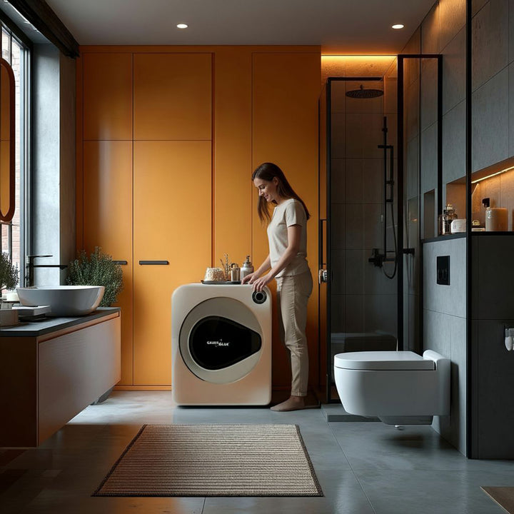 Green Blue GB405 Asciugatrice elettrica 830W / 3kg / Asciugatrice per vestiti a libera installazione o a parete Cinque programmi di asciugatura disponibili