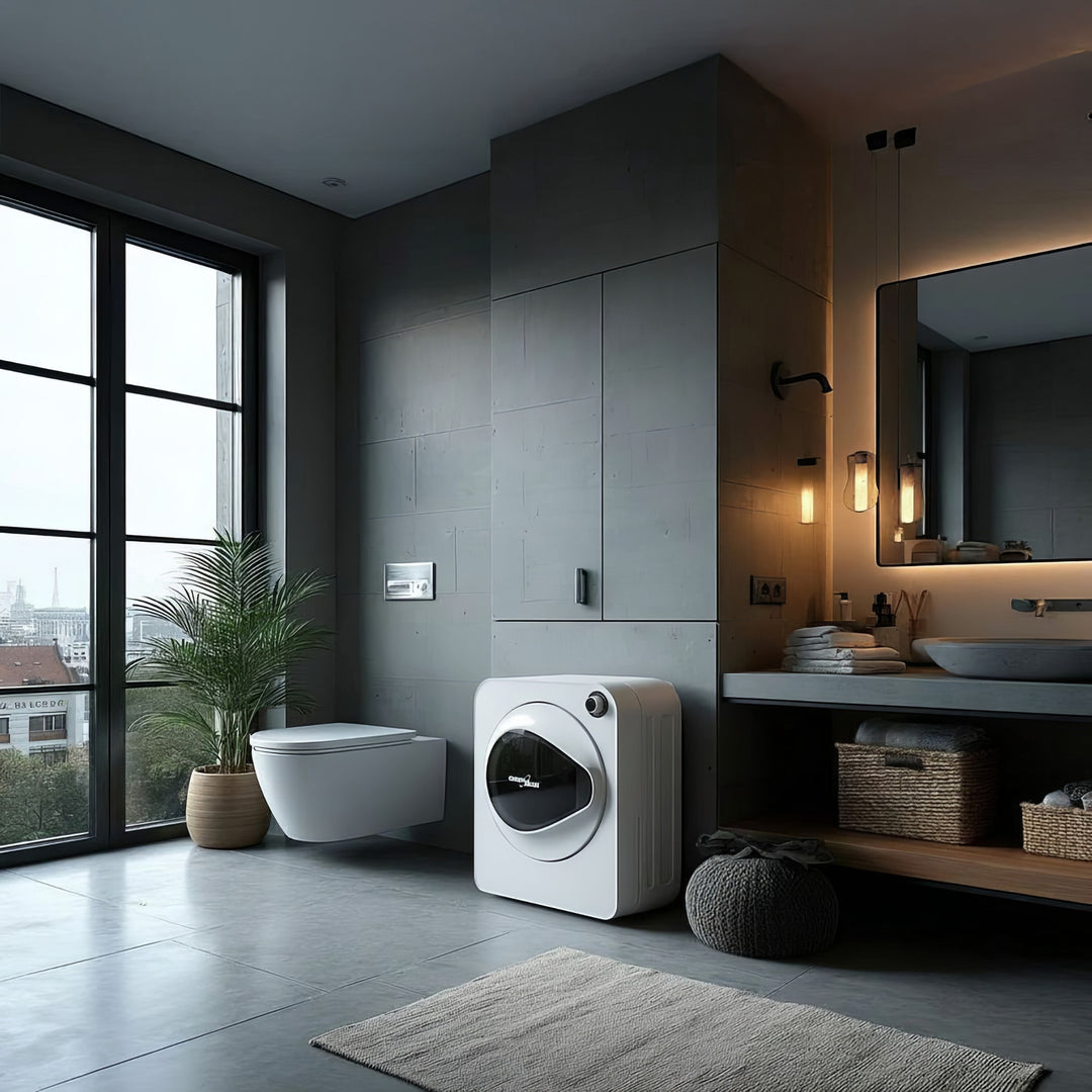 Green Blue GB405 Asciugatrice elettrica 830W / 3kg / Asciugatrice per vestiti a libera installazione o a parete Cinque programmi di asciugatura disponibili