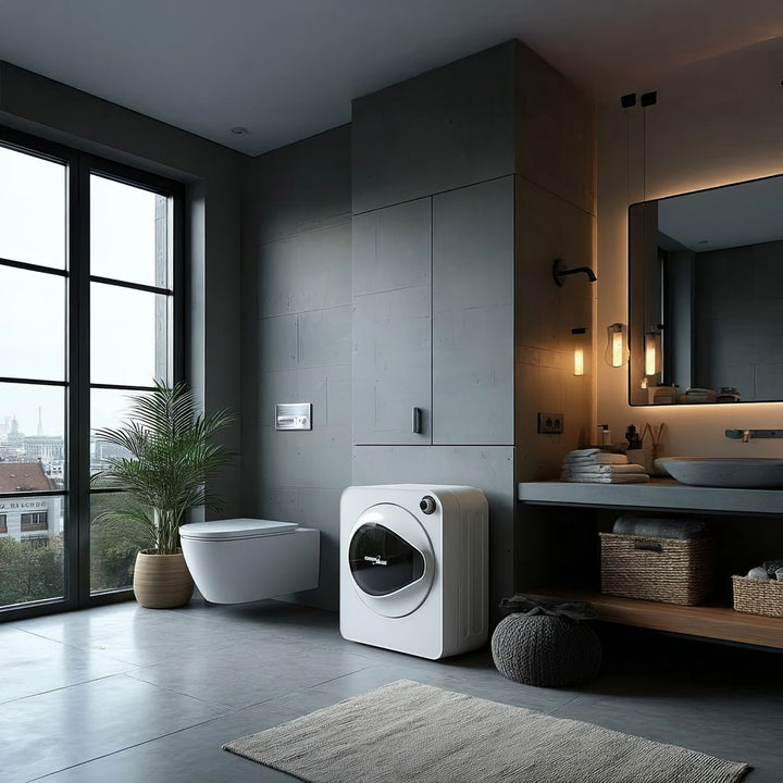 Green Blue GB405 Asciugatrice elettrica 830W / 3kg / Asciugatrice per vestiti a libera installazione o a parete Cinque programmi di asciugatura disponibili