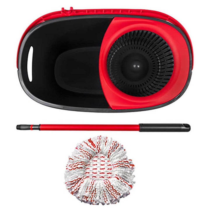 Set di mop rotante con manico e secchio Vileda Turbo Deep Clean