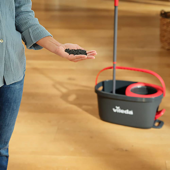 Set di mop rotante con manico e secchio Vileda Turbo Deep Clean