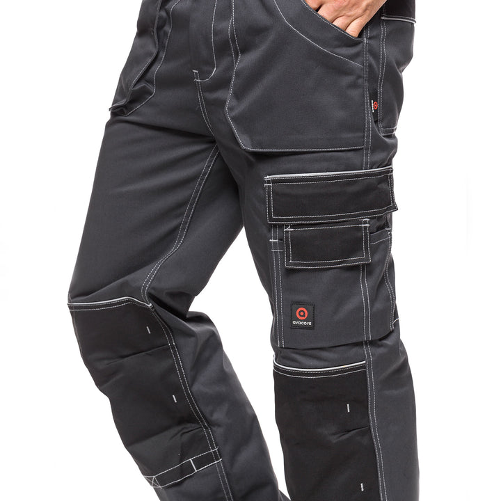 PANTALONE HELIOS GRIGIO-NERO Taglia 54 (98-103)