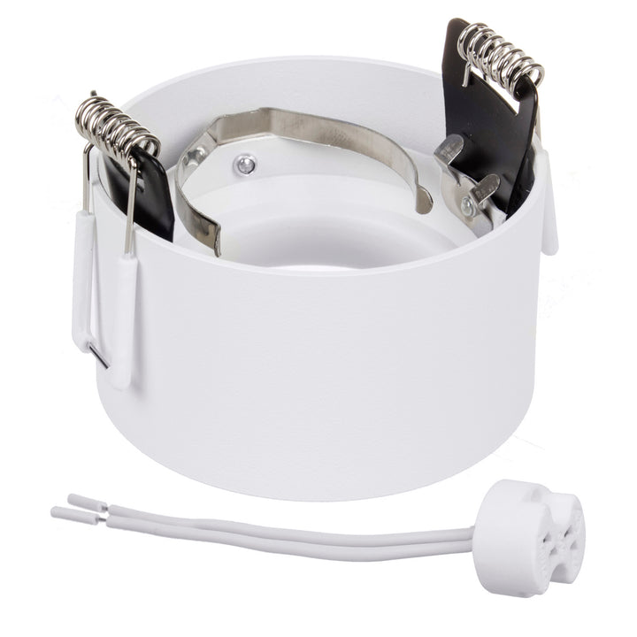 Maclean  MCE457  Spot da incasso, rotondo, alluminio, GU5.3, 70x40mm, bianco W/W