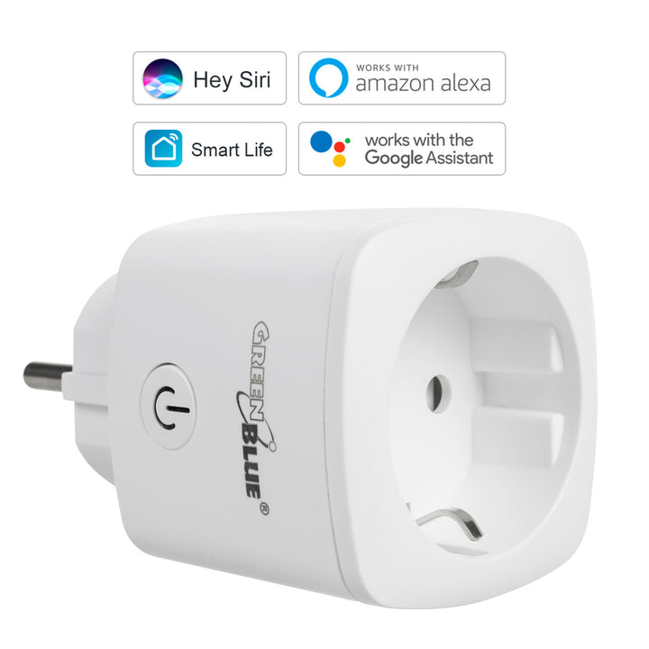 Presa Intelligente Smart WiFi compatibile con Google Home Google Assistant Alexa Siri Smart Home Switchable Socket Wifi 2.4Ghz