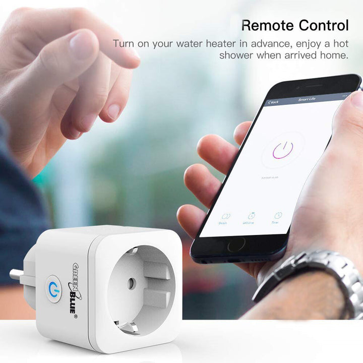 Presa Intelligente Smart WiFi compatibile con Google Home Google Assistant Alexa Siri Smart Home Switchable Socket Wifi 2.4Ghz