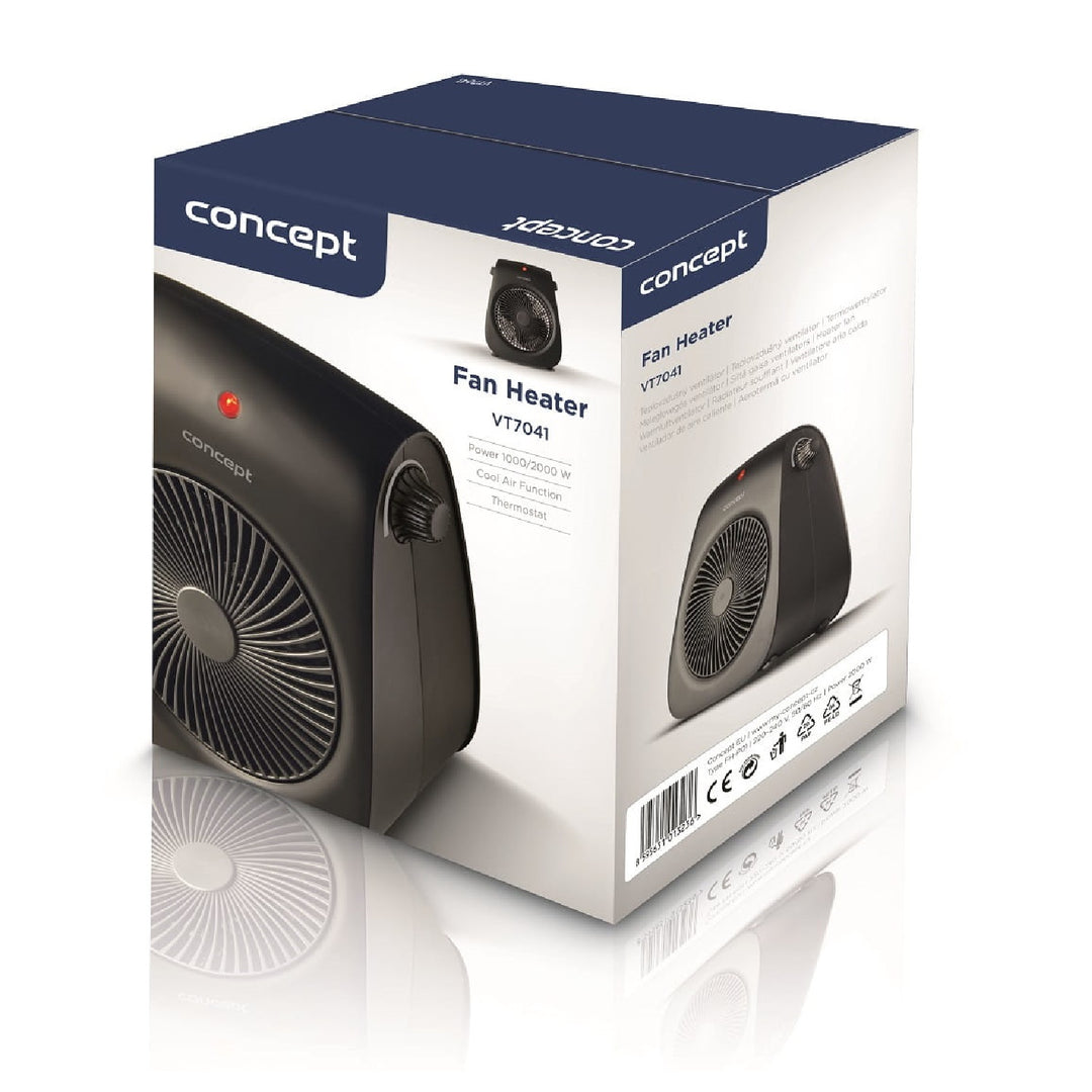 Concept VT7041 Termoventilatore 2 livelli di lavoro 1000 / 2000W, funzione termostato