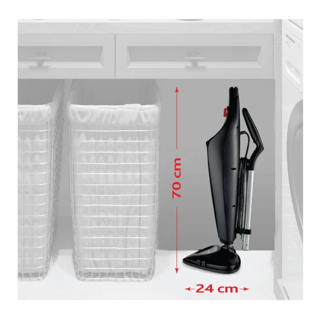 Mop a vapore Vileda Steam Plus Compact, potenza 1550 W, capacità del serbatoio 400 ml, 2 ricambi,