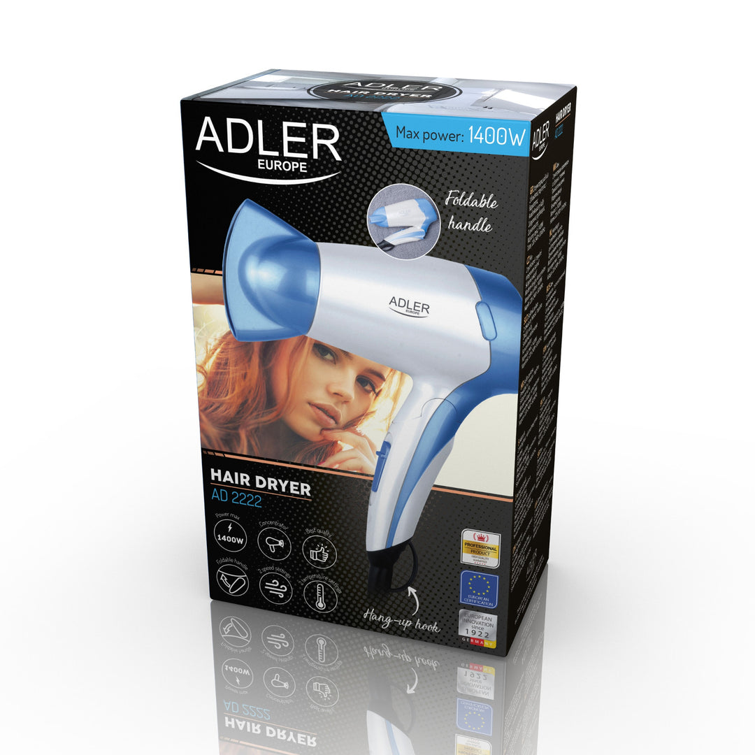 Asciugacapelli 1200W Adler AD 2222 Manico pieghevole