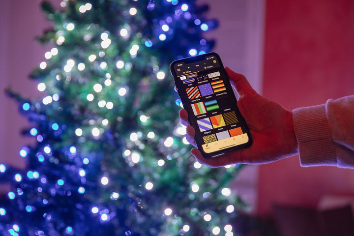 Luci dell'albero di Natale smart Twinkly Strings 600LED RGB 48m