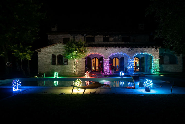 Luci dell'albero di Natale smart Twinkly Strings 600LED RGB 48m