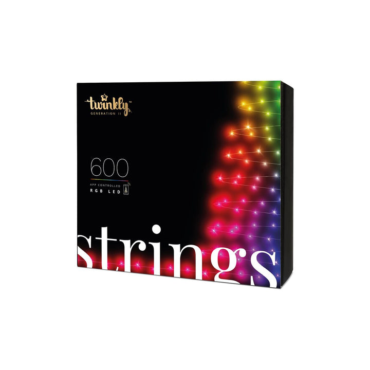 Luci dell'albero di Natale smart Twinkly Strings 600LED RGB 48m