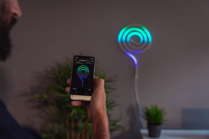Luce decorativa LED smart flessibile effetto neon Tube Light flessibile Alexa Google Wi-Fi Bluetooth Twinkly Music 2m