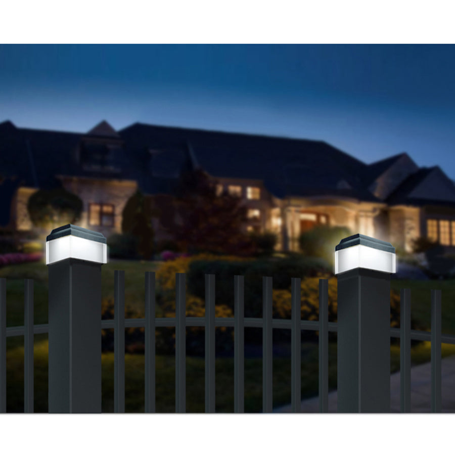 Greenblue GB128  Lampada solare Tappo per palo 100*100 sensore crepuscolare