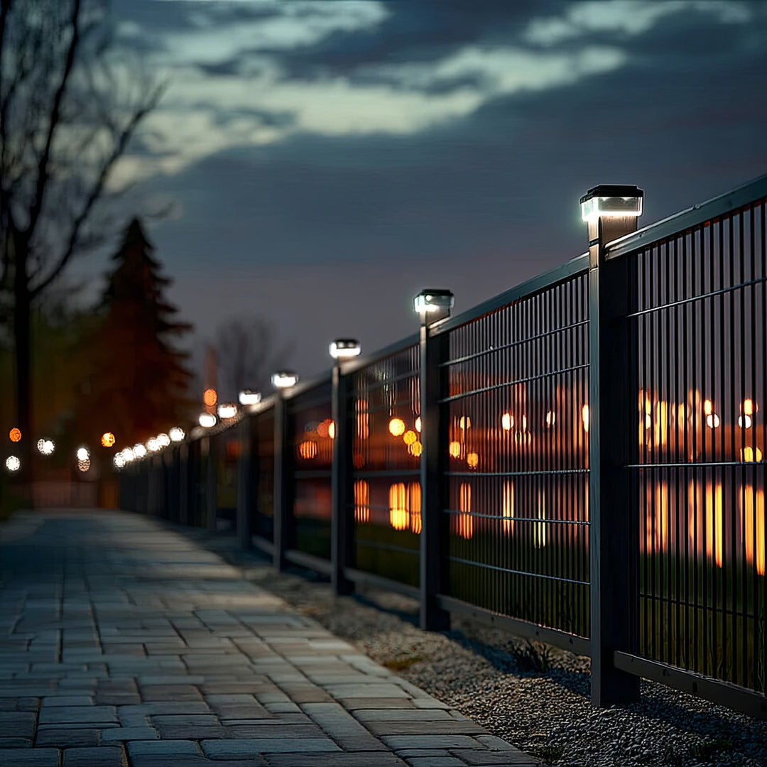 Greenblue GB128  Lampada solare Tappo per palo 100*100 sensore crepuscolare