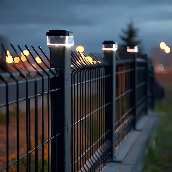 Greenblue GB128  Lampada solare Tappo per palo 100*100 sensore crepuscolare