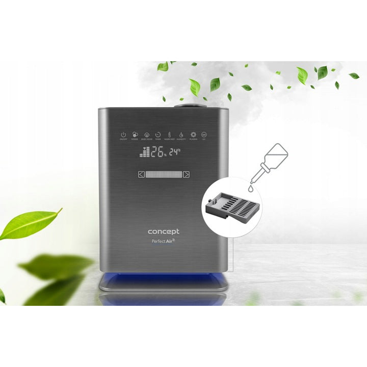Concept ZV2021 Umidificatore Perfect Air Wifi Remote Aromatherapy Timer UV UVC LED Display