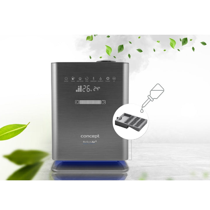 Concept ZV2021 Umidificatore Perfect Air Wifi Remote Aromatherapy Timer UV UVC LED Display