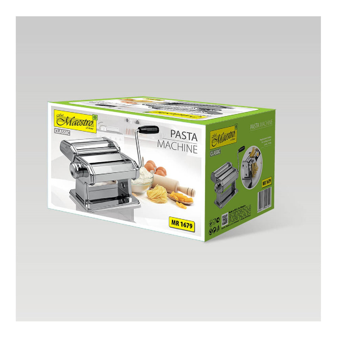 Pasta Maker macchina a rullo in acciaio inox Tagliolini Ravioli Spaghetti Cutter MAESTRO MR1679