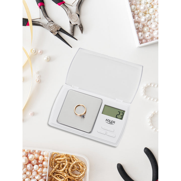 Bilancia di precisione Adler AD 3161 con display LCD chiaro