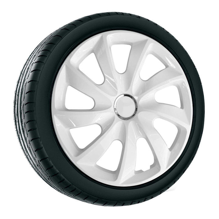 NRM STIG BIANCO BIANCO verniciato coprimozzo 15'' 4 pezzi