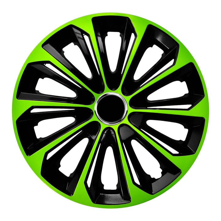 Copricerchi 14'' NRM EXTRA STRONG VERDE NERO verde-nero 4 pezzi
