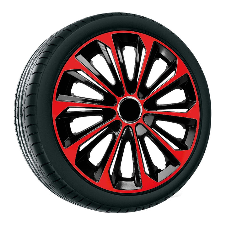 Copricerchi 16'' NRM EXTRA STRONG ROSSO NERO rosso/nero 4 pezzi